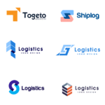 logistics logo vector design 07